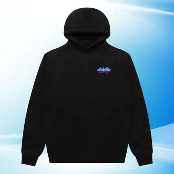 Illiminate Merch Store Black Japan Gradient Hoodie