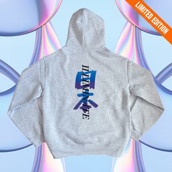 Illiminate Merch Store Heather Japan Gradient Hoodie
