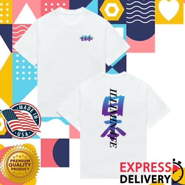 Illiminate Merch Store White Japan Tee