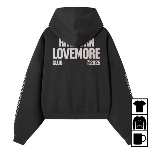 Rhebornclo Merch Store Love More Club Hoodie Black