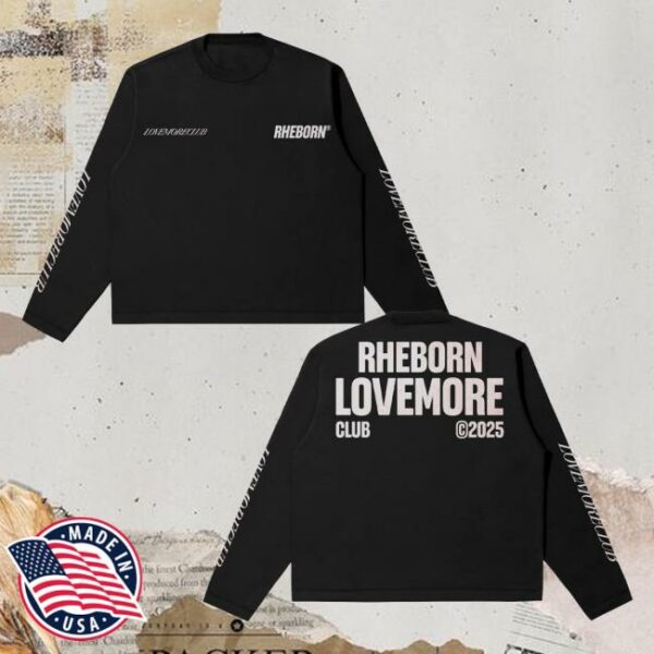 Rhebornclo Merch Store Love More Club Longsleeve Black