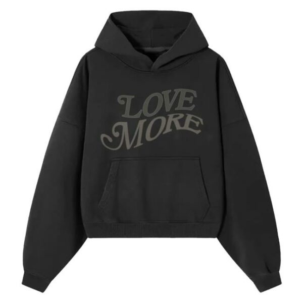 Rhebornclo Merch Store Love More Hoodie Black