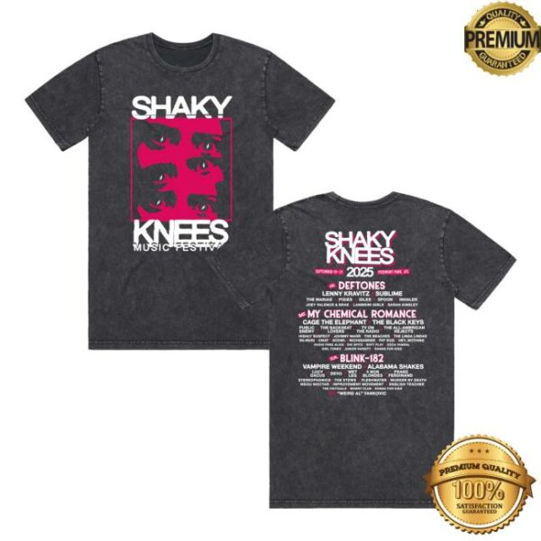 Shaky Knees Festival Merch Store Shaky Gaze Lineup Tee