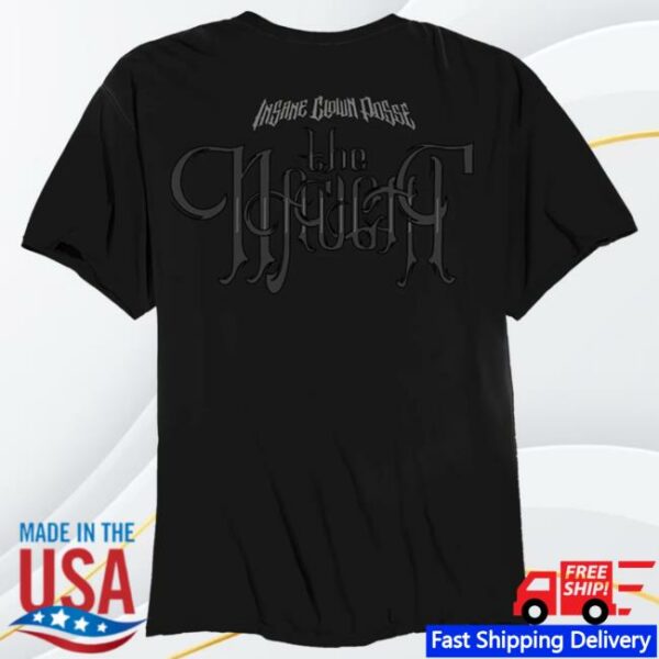 Insane Clown Posse Store Merch The Naught Album Cover In Black T-Shirt