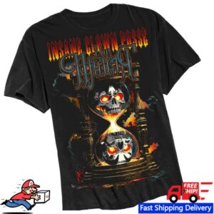 Insane Clown Posse Store Merch Hourglass Skulls In Black T-Shirt