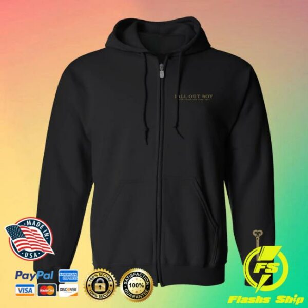 Fall Out Boy Store Merch Keyhole Zip Hoodie