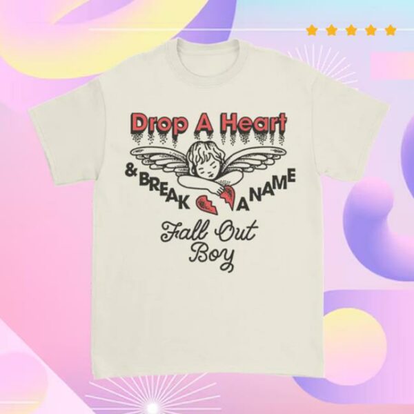 Fall Out Boy Store Merch Drop A Heart T-Shirt