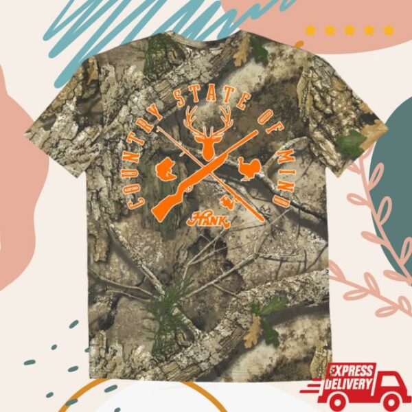 Hank Williams Jr. Official Merchandise Store Merch Camo State Of Mind Tee