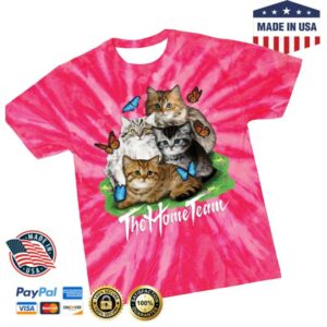 The Home Team Merch Store Kitten Tie Dye Shirt