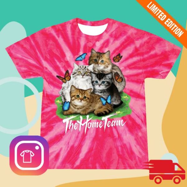 The Home Team Merch Store Kitten Tie Dye Shirt