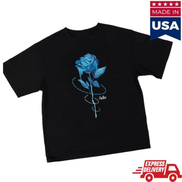 Ado Official Music Shop Store Merch Blue Rose T-Shirt