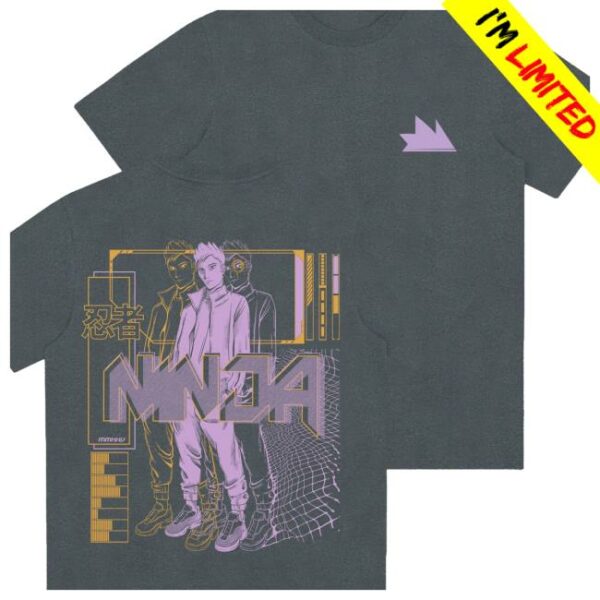 Team Ninja Store Merch Anime ’25 Charcoal Tee