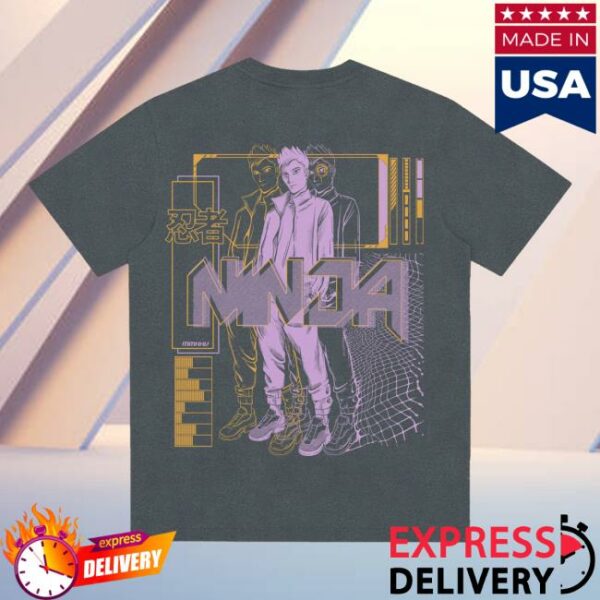 Team Ninja Store Merch Anime ’25 Charcoal Tee