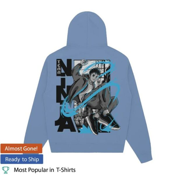 Team Ninja Store Merch Anime ’25 V2 Blue Hoodie