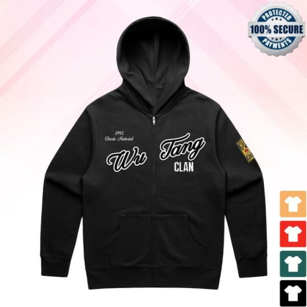 The Wu Tang Clan Store Merch Shaolin Sluggers Zip Black Hoodie