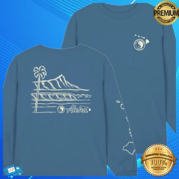 Tcsurf Store Merch Sketch Diamond Head Scenic Long Sleeve