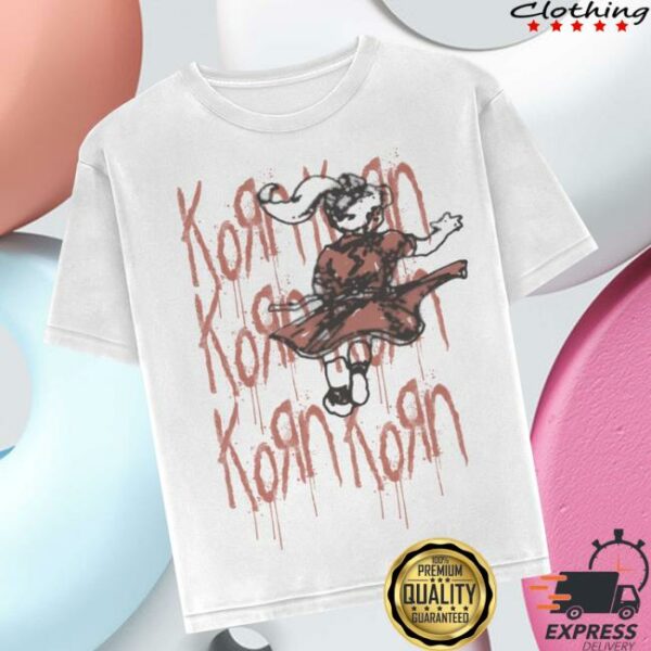 Korn Official Store Merch Follow The Leader Logo Drip T-Shirt