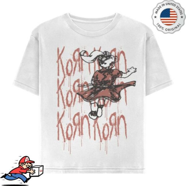 Korn Official Store Merch Follow The Leader Logo Drip T-Shirt