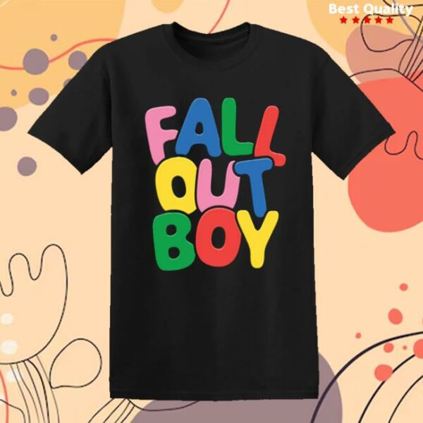 Fall Out Boy Merch Store Bubble Logo T-Shirt