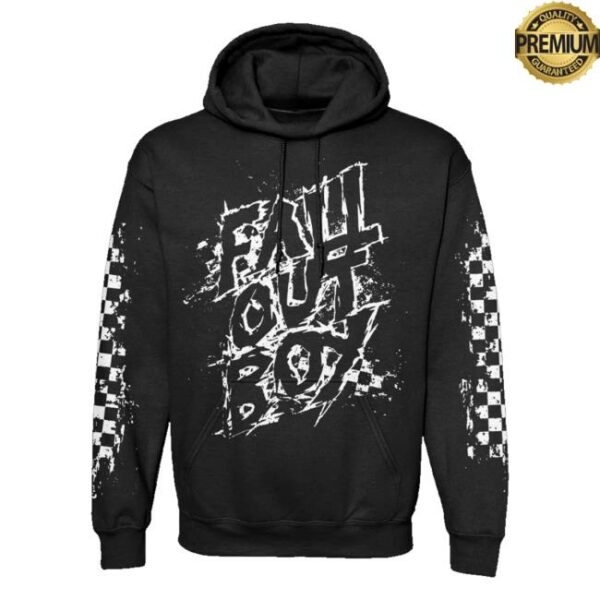 Fall Out Boy Merch Store Scratch Logo Hoodie