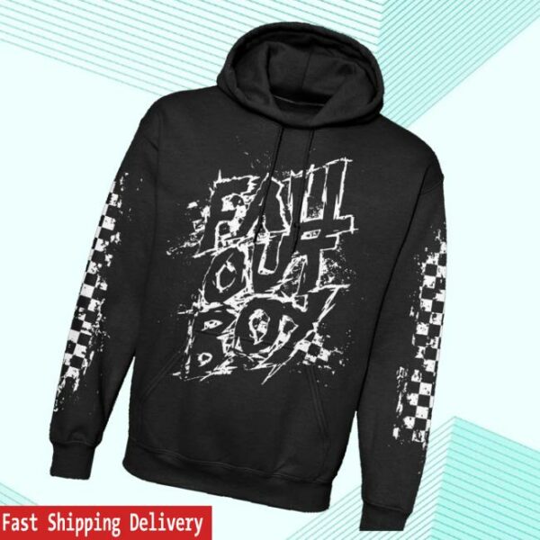 Fall Out Boy Merch Store Scratch Logo Hoodie