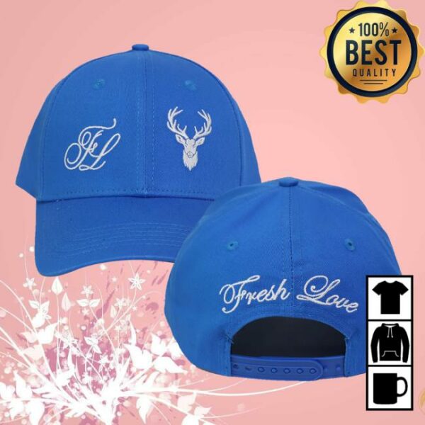 Fresh Love Merch Store Signature Hat Blue