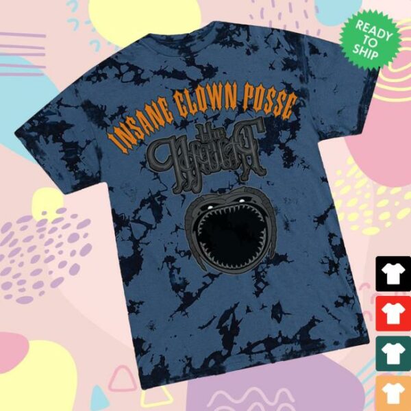Insane Clown Posse Merch Store Cold And Dark T-Shirt In Navy Ice Dye