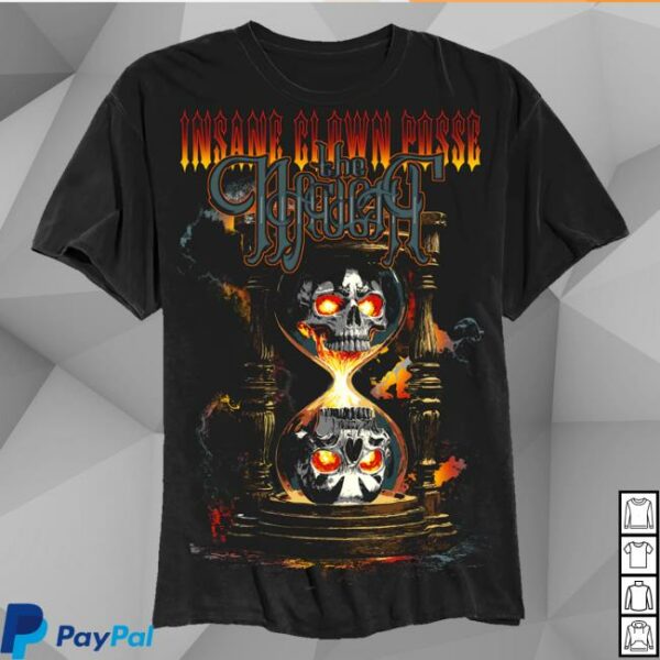 Insane Clown Posse Merch Store Hourglass Skulls T-Shirt In Black