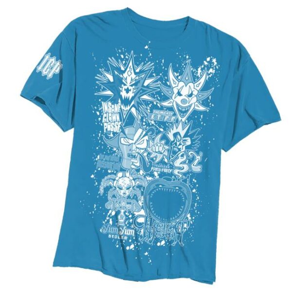 Insane Clown Posse Merch Store Last 6 Joker Cards T-Shirt In Blue