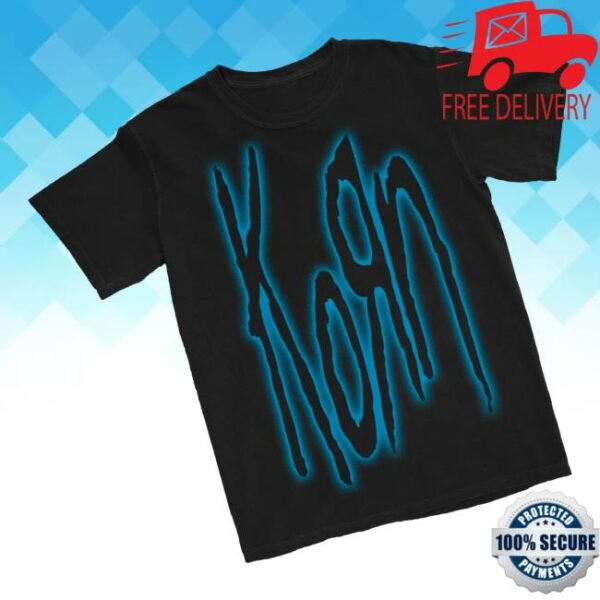 Korn Merch Store Glow Logo T-Shirt