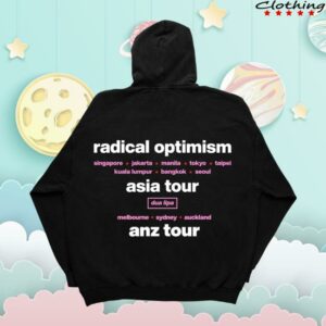 Dua Lipa Store Merch Radical Optimism Black Anz Tour Hoodie