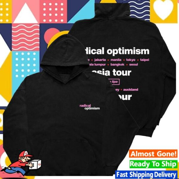 Dua Lipa Store Merch Radical Optimism Black Anz Tour Hoodie