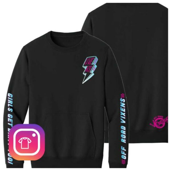 Off Road Vixens Store Merch Ride Fast Crew Sweatshirt