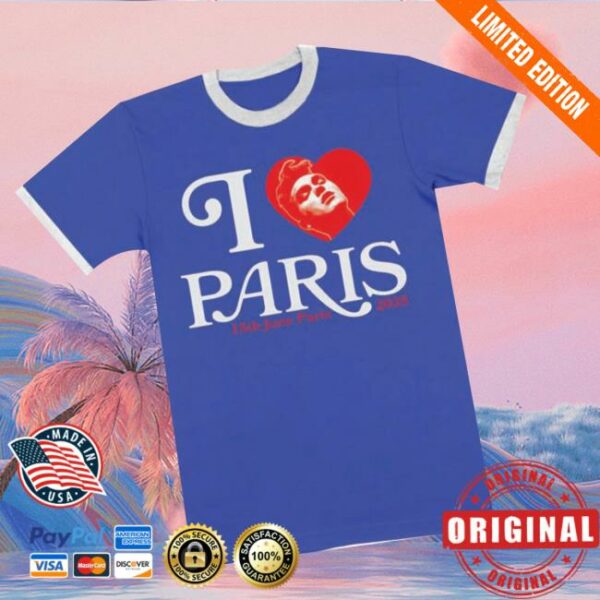 Mporium Store Merch Paris 2025 Royal Blue Event Ringer T-Shirt