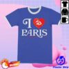 kenny mporium store merch paris 2025 royal blue event ringer t shirt