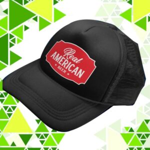 Real American Beer Store Merch Black Widow Trucker Hat