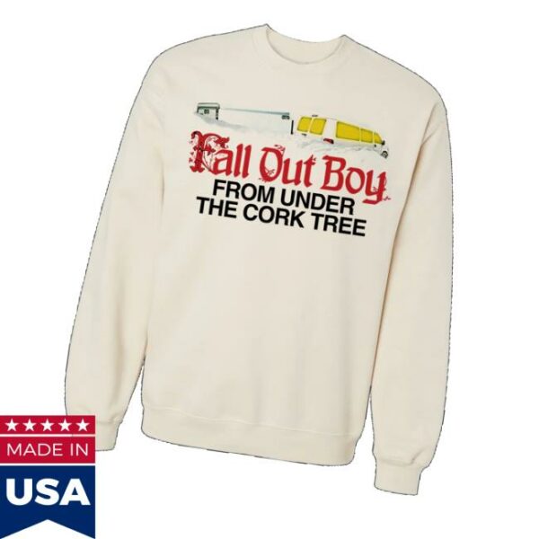 Fall Out Boy Merch Store Van Crewneck Sweatshirt
