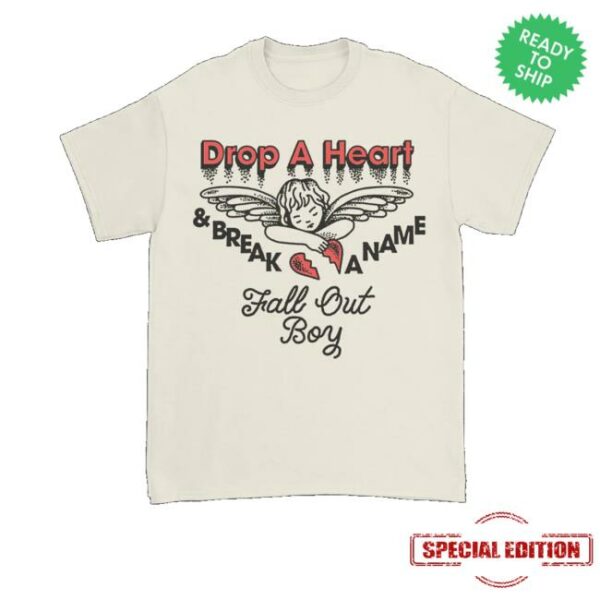 Fall Out Boy Merch Store Drop A Heart T-Shirt