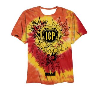 Insaneclownposse Merch Store 2Nd 6 Jokers T-Shirt In Orange Twist Dye
