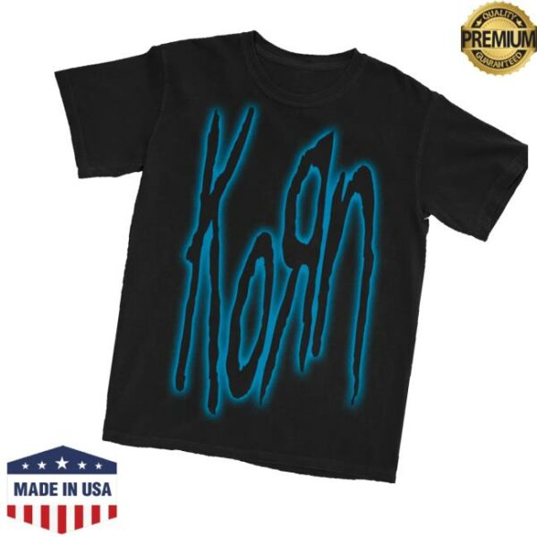 Korn Merch Store Glow Logo T-Shirt