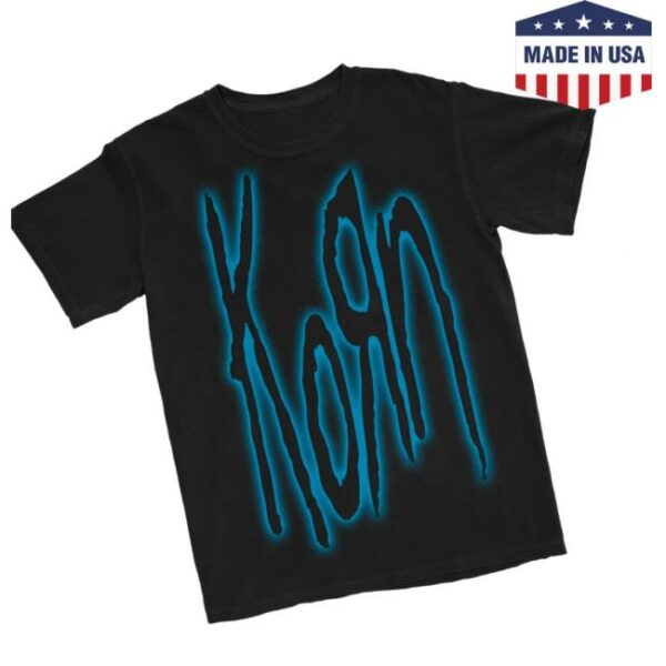 Korn Official Store Merch Glow Logo Kids T-Shirt