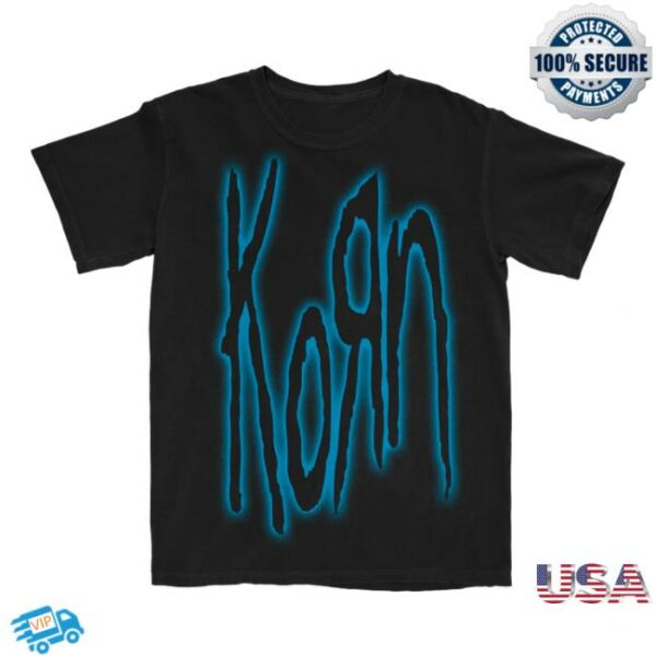 Korn Official Store Merch Glow Logo Kids T-Shirt