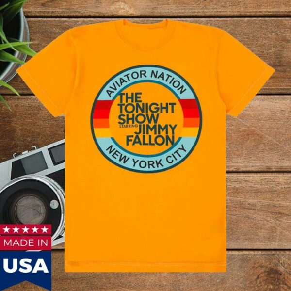 Nbc Store Merch The Tonight Show Starring Jimmy Fallon X Aviator Nation Golden Tee
