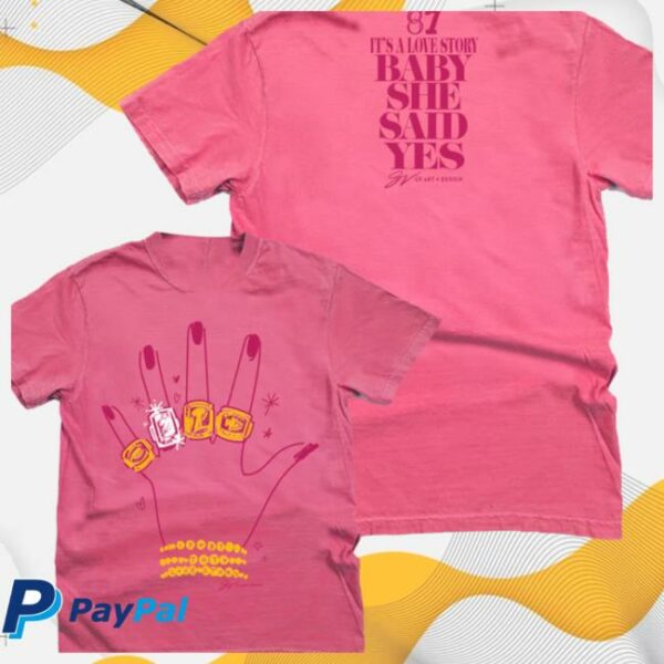Gvartwork Store Merch Baby She Said Yes T Shirt