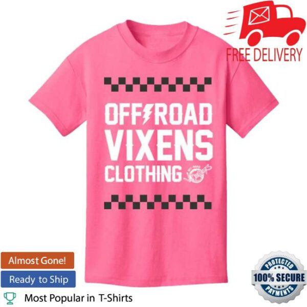 Off Road Vixens Store Merch Youth Checked Out Tee
