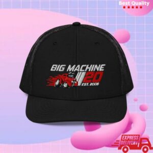 Big Machine Label Group Store Merch Bmlg 20Th Anniversary Snapback Trucker Black Hat