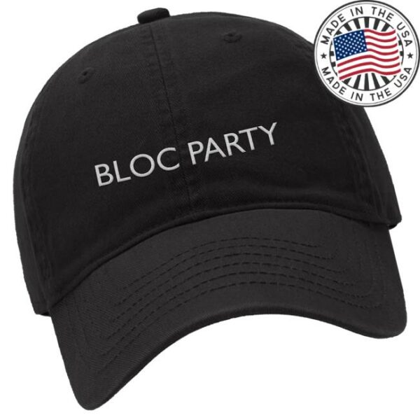 Bloc Party Merch Store Black Logo Cap