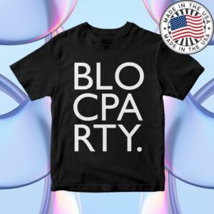 Bloc Party Merch Store Logo Infill Tee Black
