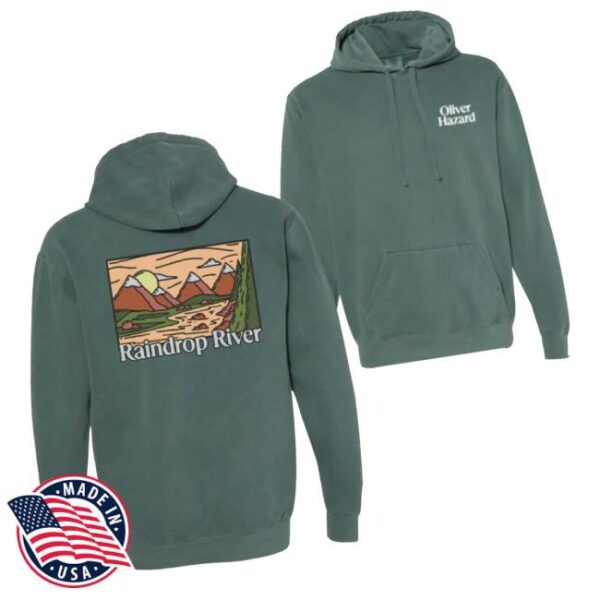 Oliver Hazard Merch Store Raindrop River Hoodie