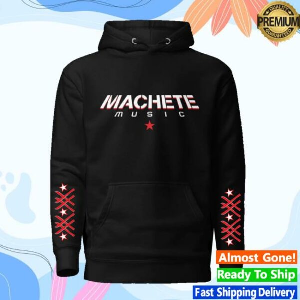 Universal Music Merch Store Machete 20Th Anniversary Black Hoodie